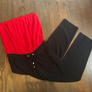 Express strapless jumpsuit